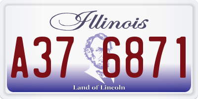IL license plate A376871
