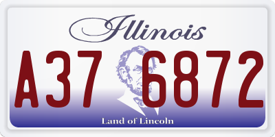 IL license plate A376872