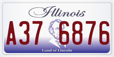 IL license plate A376876
