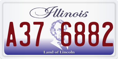 IL license plate A376882