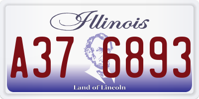 IL license plate A376893
