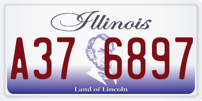 IL license plate A376897
