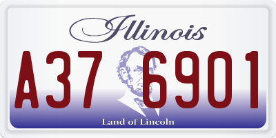 IL license plate A376901