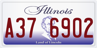 IL license plate A376902