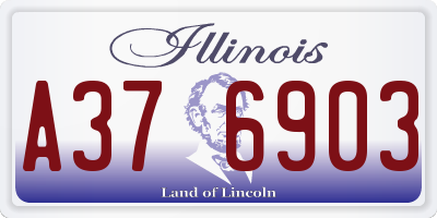 IL license plate A376903