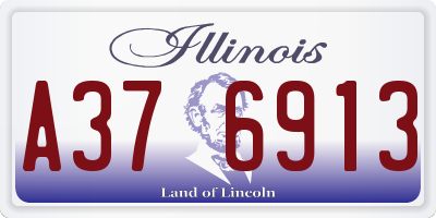IL license plate A376913