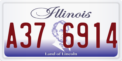 IL license plate A376914