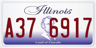 IL license plate A376917