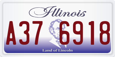 IL license plate A376918