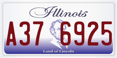 IL license plate A376925