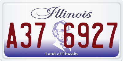 IL license plate A376927