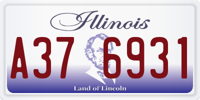 IL license plate A376931