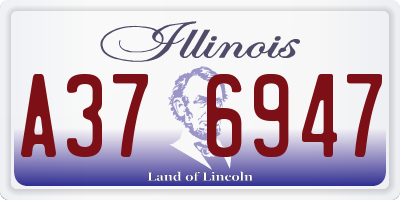 IL license plate A376947