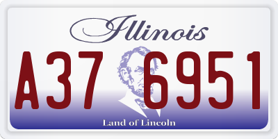 IL license plate A376951