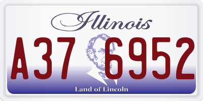 IL license plate A376952