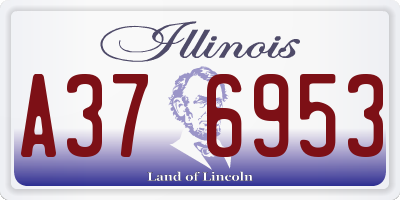 IL license plate A376953
