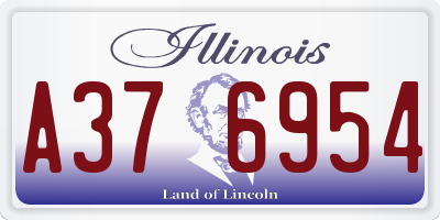 IL license plate A376954