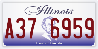 IL license plate A376959