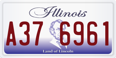 IL license plate A376961