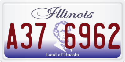 IL license plate A376962