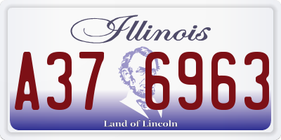 IL license plate A376963