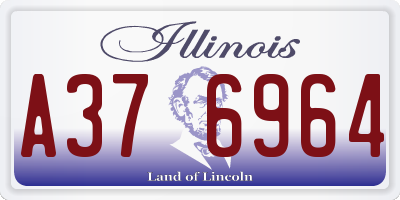 IL license plate A376964