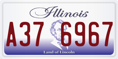 IL license plate A376967
