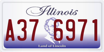 IL license plate A376971