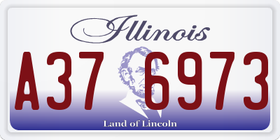 IL license plate A376973