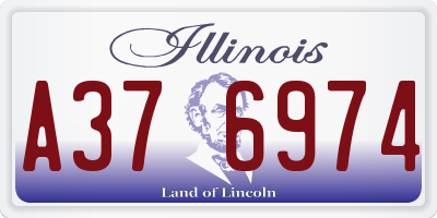 IL license plate A376974