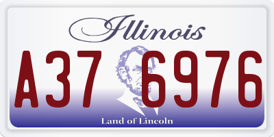 IL license plate A376976