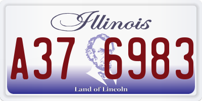 IL license plate A376983