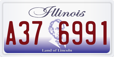 IL license plate A376991