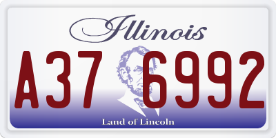 IL license plate A376992