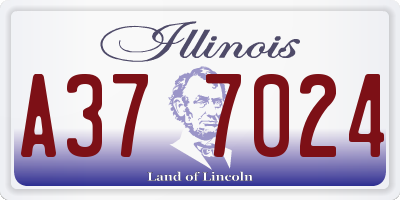 IL license plate A377024