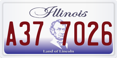 IL license plate A377026
