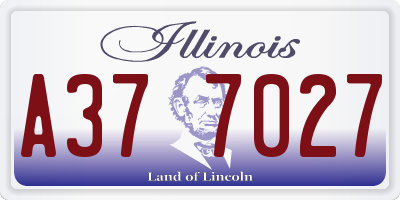 IL license plate A377027