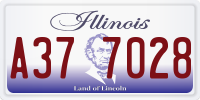 IL license plate A377028