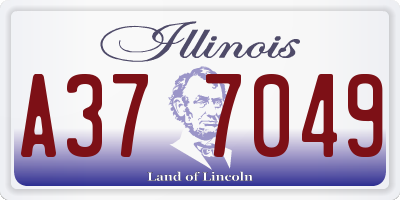 IL license plate A377049