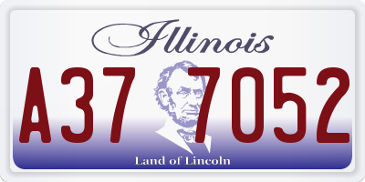 IL license plate A377052