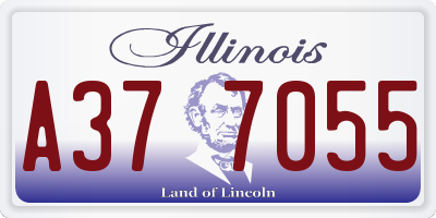 IL license plate A377055