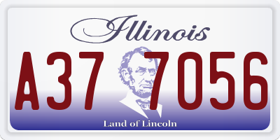 IL license plate A377056