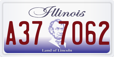 IL license plate A377062