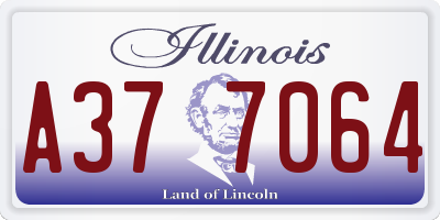 IL license plate A377064