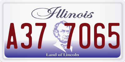 IL license plate A377065