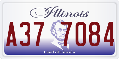 IL license plate A377084