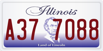 IL license plate A377088