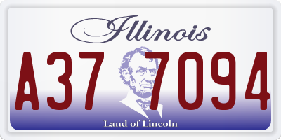 IL license plate A377094
