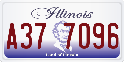 IL license plate A377096