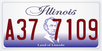 IL license plate A377109